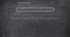 Desktop Screenshot of learnerbooks.com